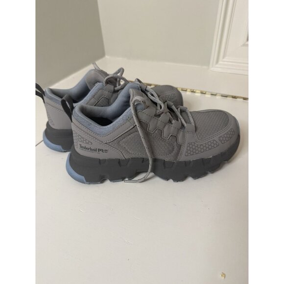 NEW Women's Timberland PRO Composite Toe Work Sneaker Gray Blue 7 Wide $125 [jb] - Picture 13 of 15
